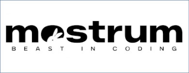 mostrum beast in coding logo